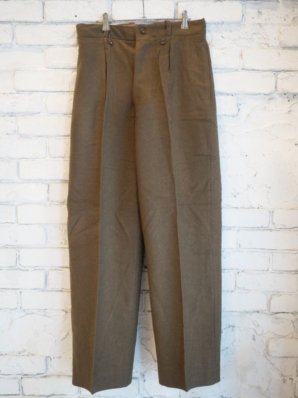 DEADSTOCK 50's FRENCH ARMY WOOL TROUSERS | Belluria